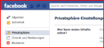 Facebook: Privatsphäre einstellen